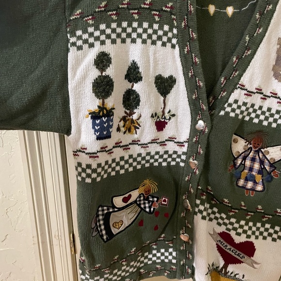 Adorable Vintage Quacker Factory Cardigan Grandma Sweater - Picture 2 of 9